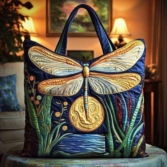 Mystic Dragonfly Quilted Tote Bag GFTOTG265