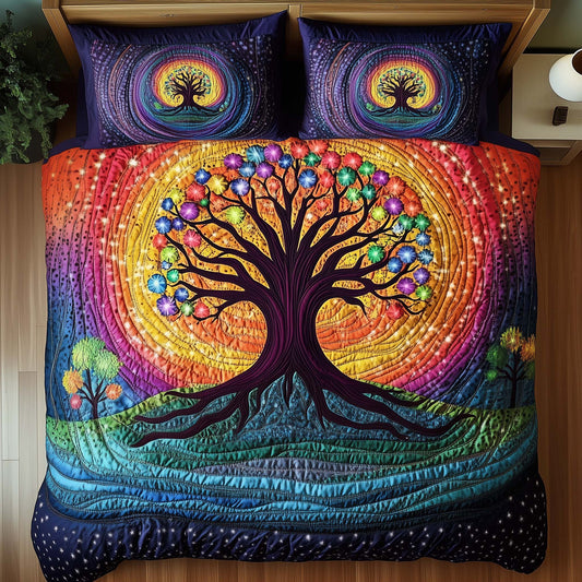 Tree Of Life 3-Piece Quilted Bedding Set GFTOTG2662