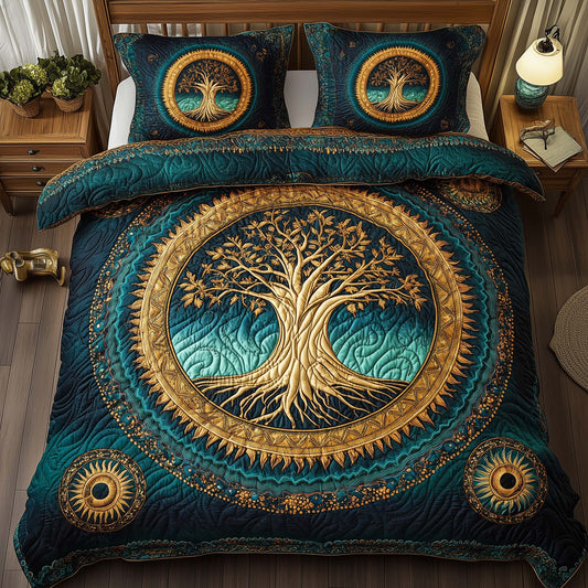 Tree Of Life 3-Piece Quilted Bedding Set GFTOTG2663