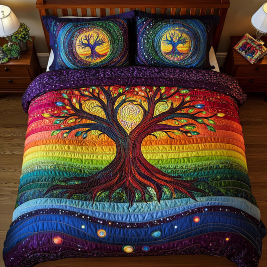 Tree Of Life 3-Piece Quilted Bedding Set GFTOTG2665