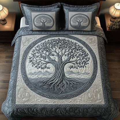 Tree Of Life 3-Piece Quilted Bedding Set GFTOTG2667