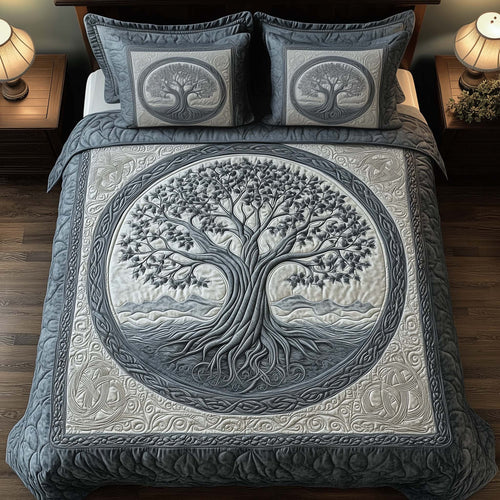 Tree Of Life 3-Piece Quilted Bedding Set GFTOTG2667