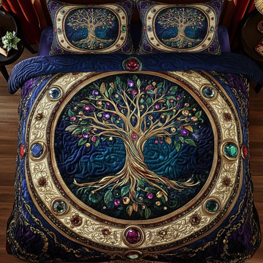 Tree Of Life 3-Piece Quilted Bedding Set GFTOTG2668