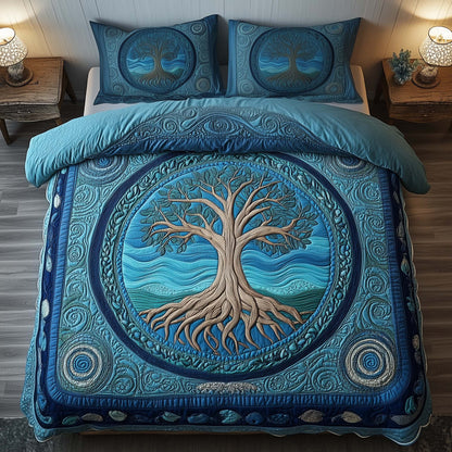 Tree Of Life 3-Piece Quilted Bedding Set GFTOTG2670