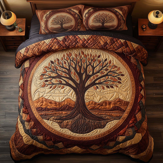 Tree Of Life 3-Piece Quilted Bedding Set GFTOTG2671