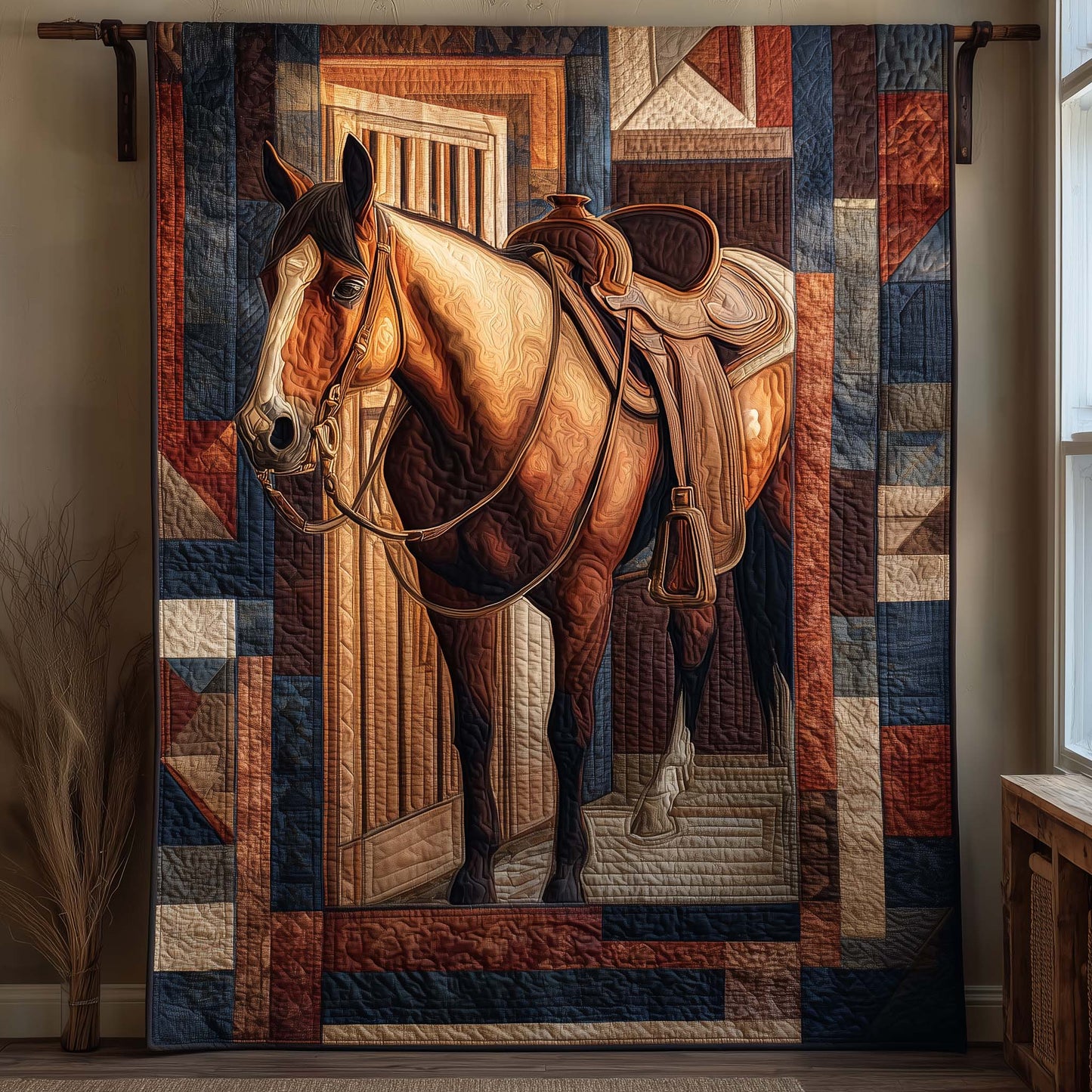 Prairie Horse Quilted Blanket GFTOTG2675