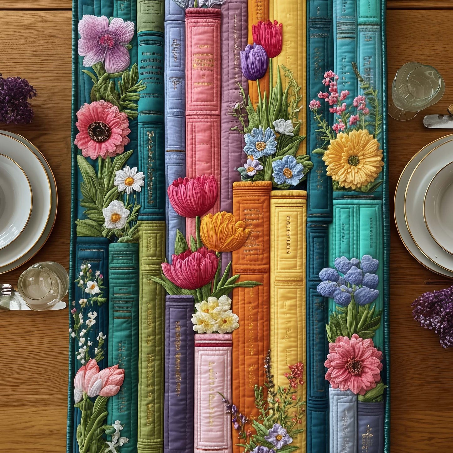 The Floral Chapter Quilted Table Runner GFTOTG2680