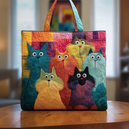 Funky Feline Quilted Tote Bag GFTOTG2689