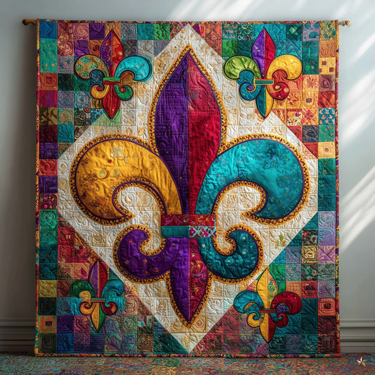 Fleur De Lis Quilted Blanket GFTOTG2708