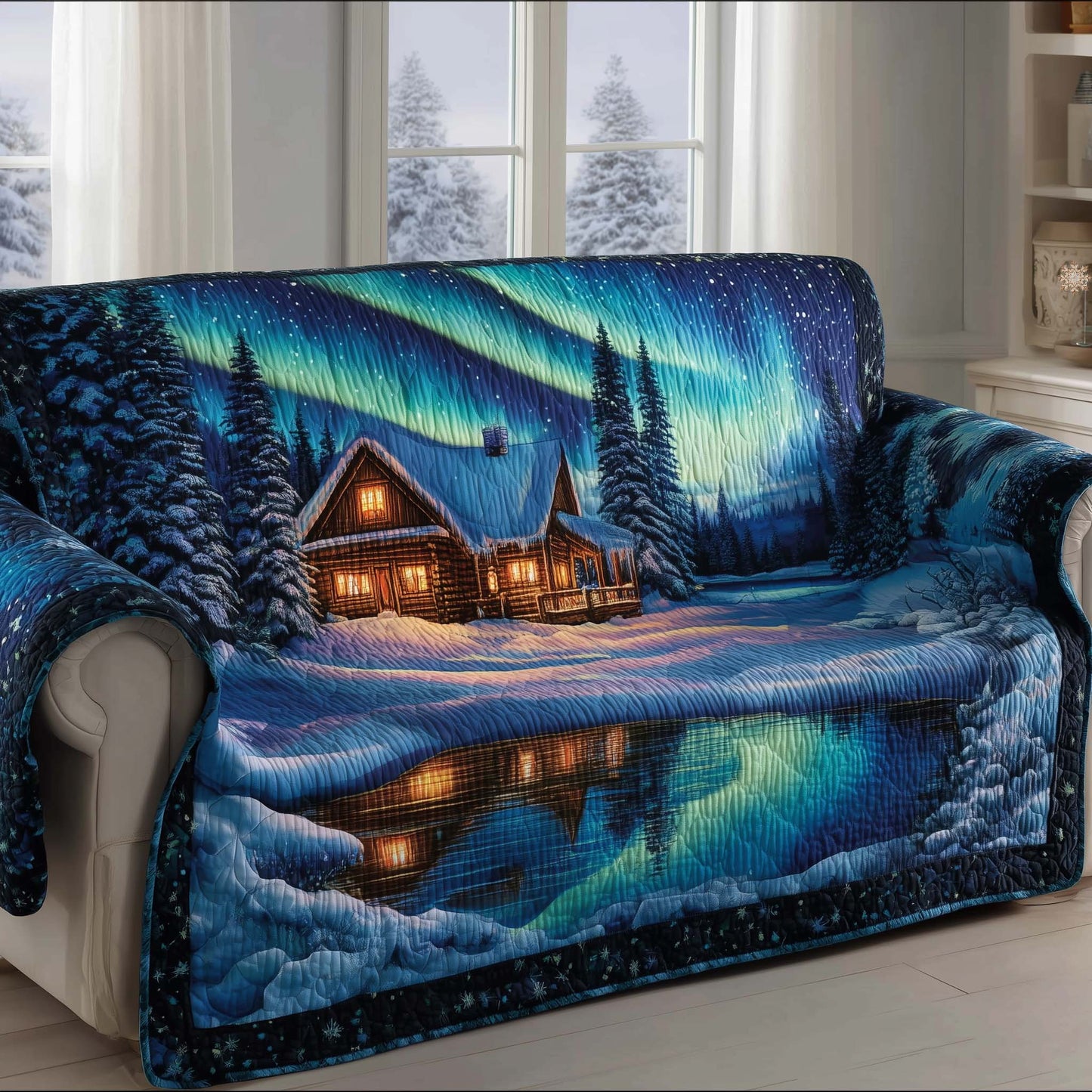 Sacred Aurora Quilted Sofa Cover GFTOTG2741
