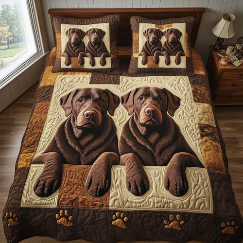 Paw Love 3-Piece Quilted Bedding Set GFTOTG2748