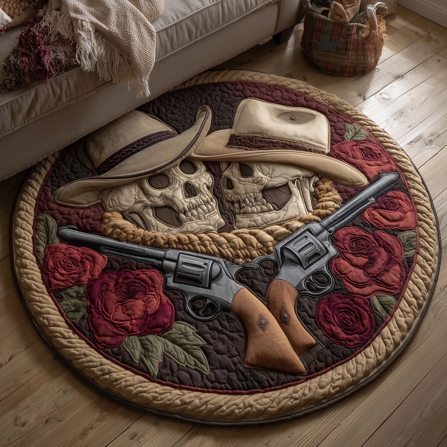 Western Love Quilted Round Mat GFTOTG2753