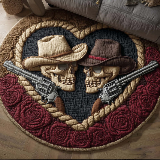 Western Love Quilted Round Mat GFTOTG2755