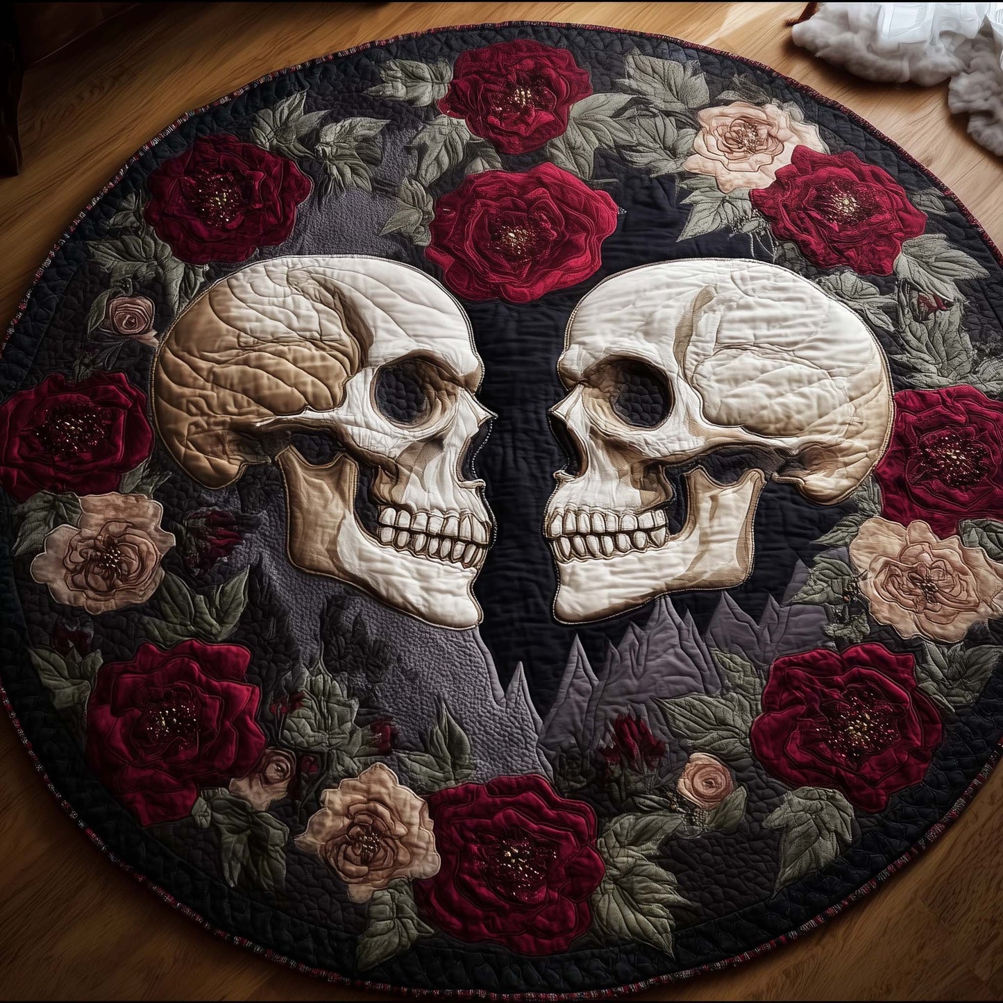 Dark Romance Quilted Round Mat GFTOTG2756