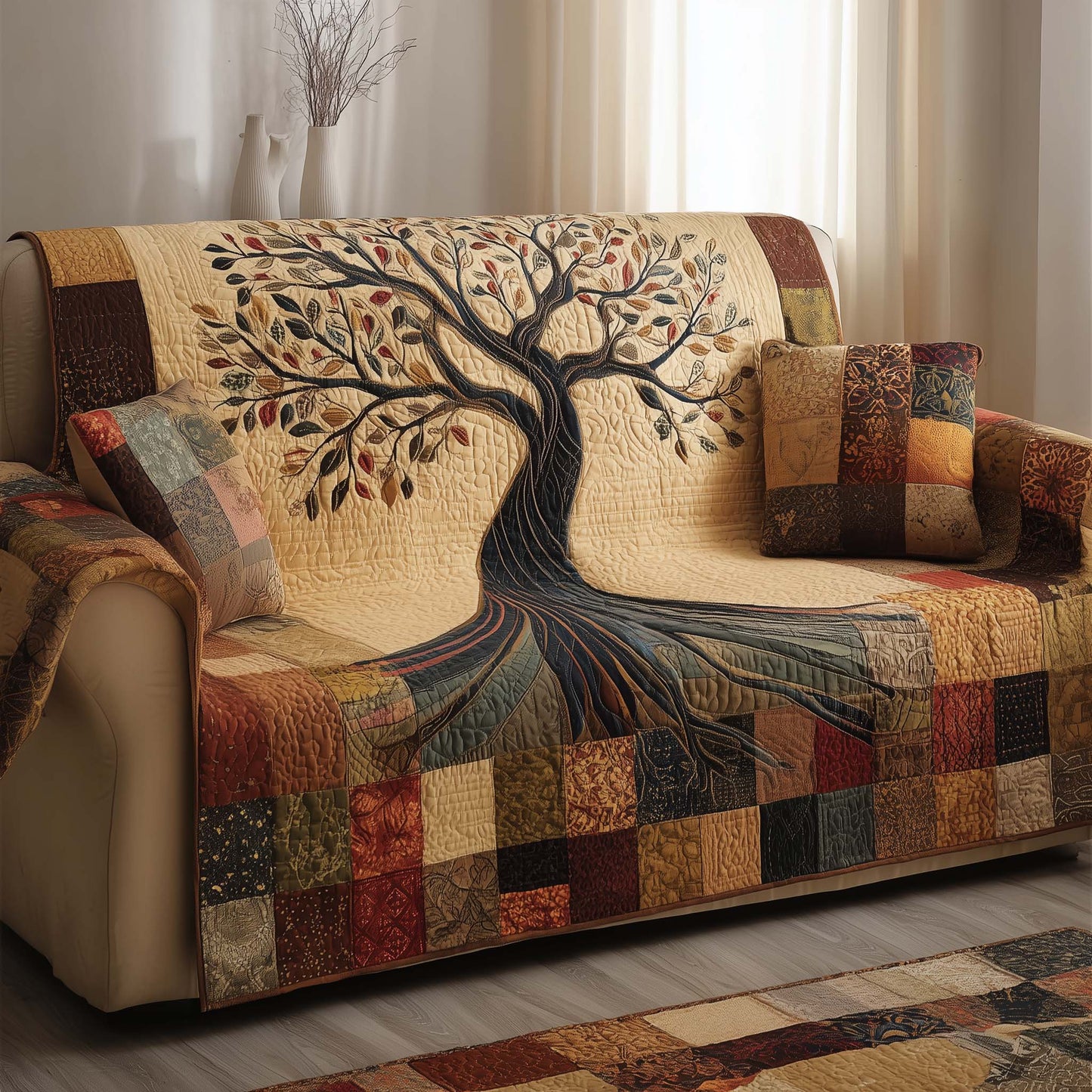 Timeless Roots Quilted Sofa Cover GFTOTG2766