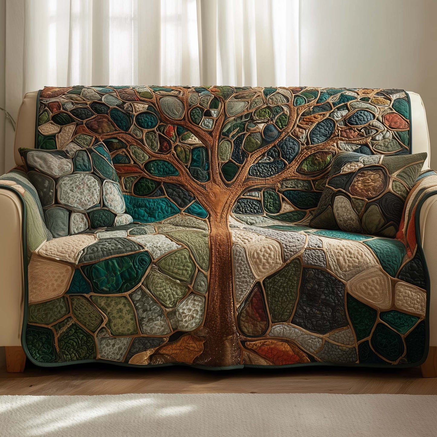 Mosaic Roots Quilted Sofa Cover GFTOTG2767