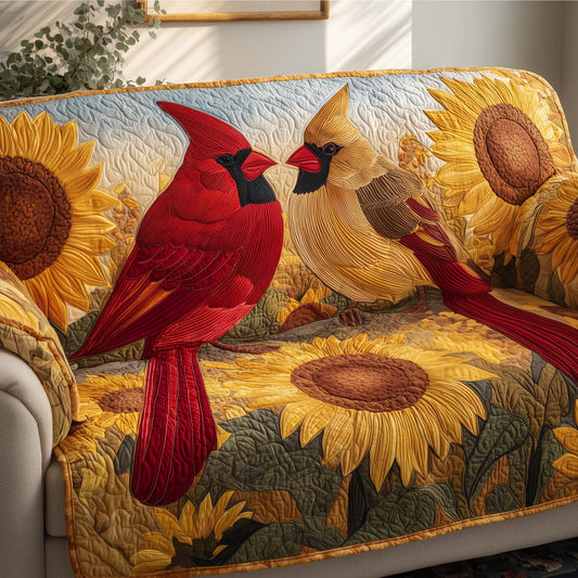 Love Nest Cardinals Quilted Sofa Cover GFTOTG2848