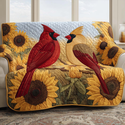 Love Nest Cardinals Quilted Sofa Cover GFTOTG2849