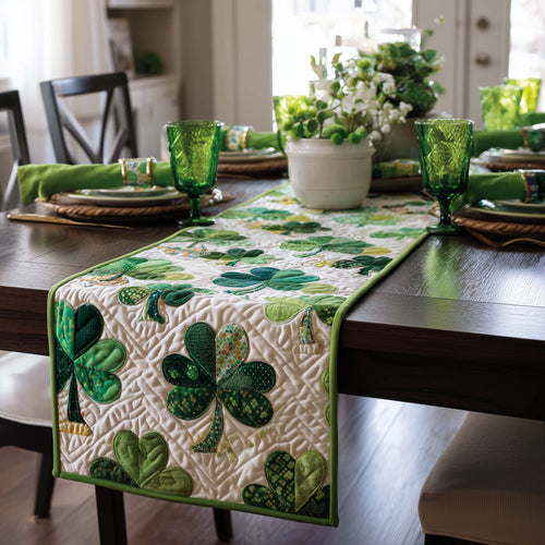 Lucky Shamrock Charm Quilted Table Runner GFTOTG2858