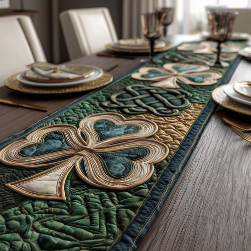 Lucky Shamrock Charm Quilted Table Runner GFTOTG2861