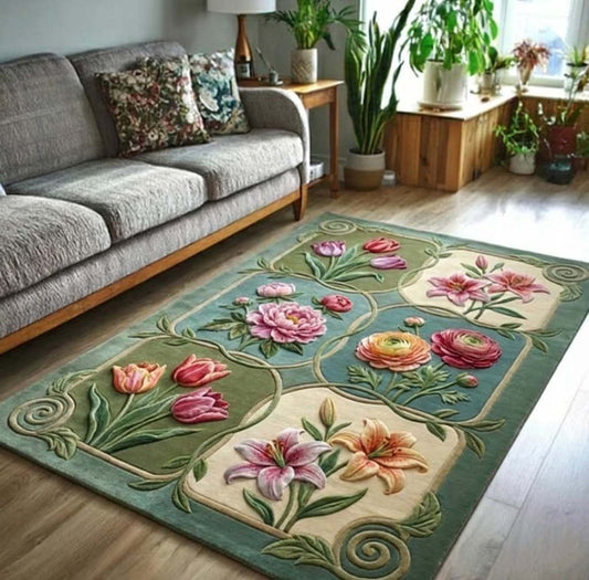 Classic Flowers Area Rug GFTOTG2877
