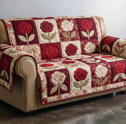 Bloom Patch Quilted Sofa Cover GFTOTG2891
