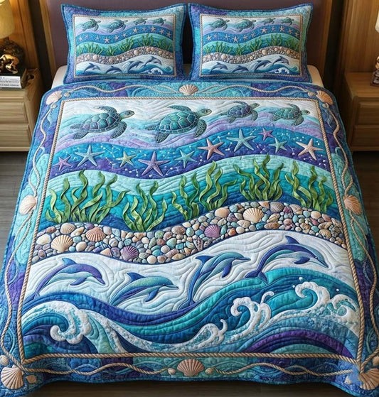 Ocean Breeze 3-Piece Quilted Bedding Set GFTOTG2905