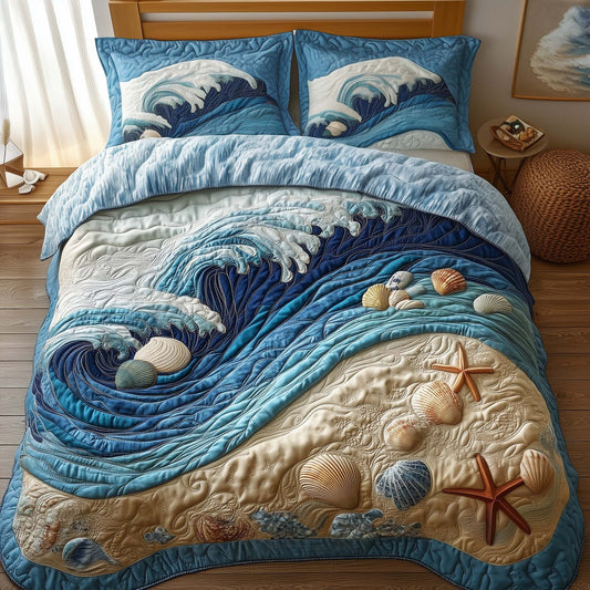 Ocean Breeze 3-Piece Quilted Bedding Set GFTOTG2909