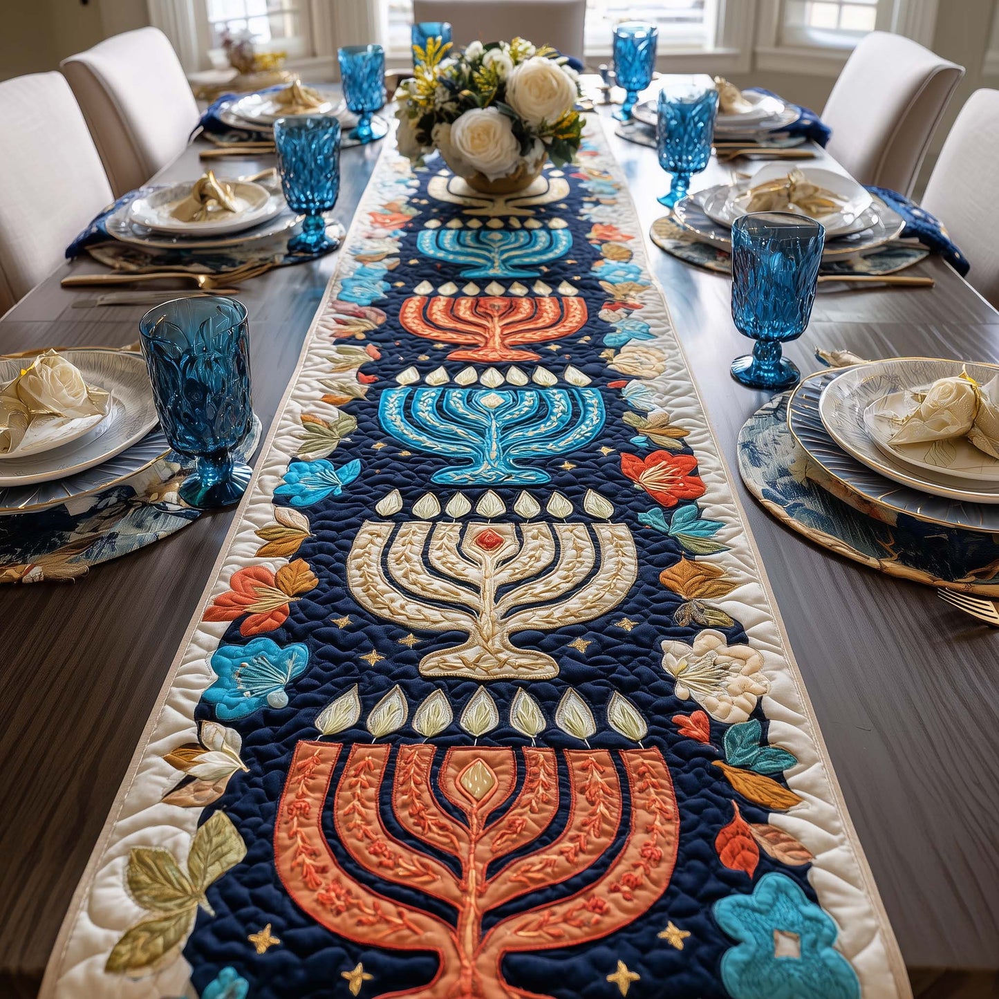 Festival of Lights Quilted Table Runner GFTOTG2915