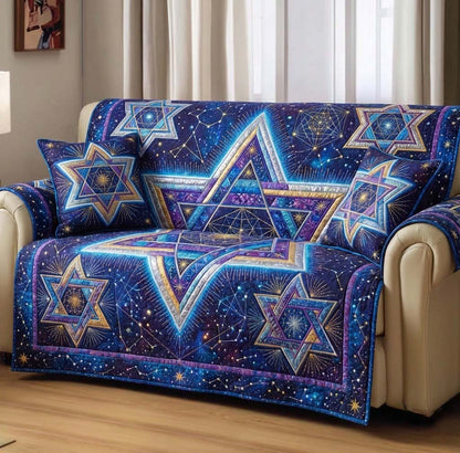 Star of David Quilted Sofa Cover GFTOTG2924