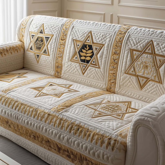 Star of David Quilted Sofa Cover GFTOTG2926