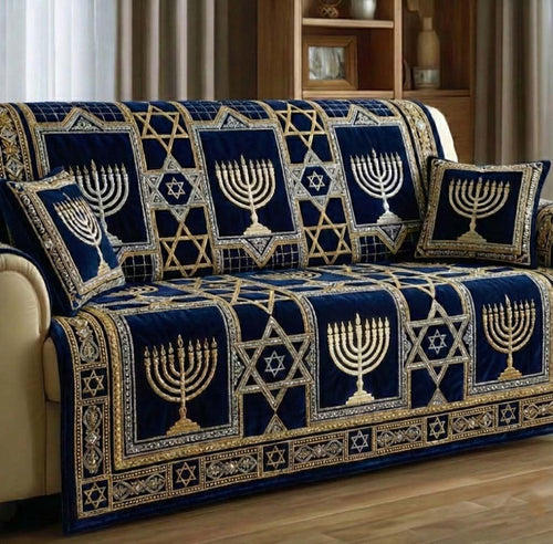 Hanukkah Quilted Sofa Cover GFTOTG2928