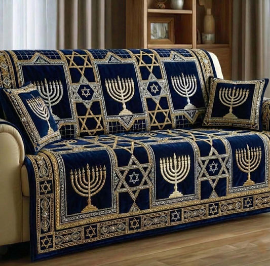 Hanukkah Quilted Sofa Cover GFTOTG2928