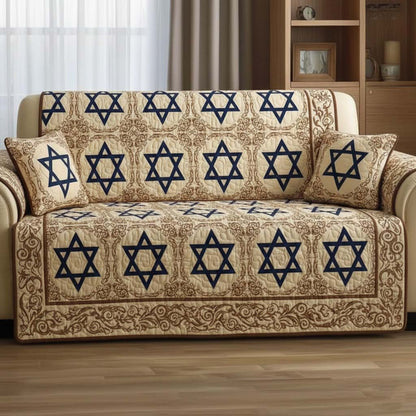Star of David Quilted Sofa Cover GFTOTG2929