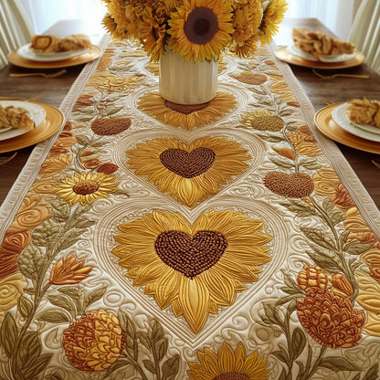 Floral Heart Quilted Table Runner GFTOTG2930