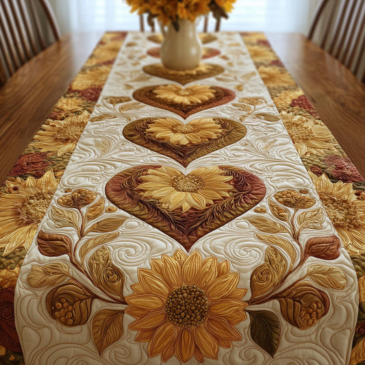 Floral Heart Quilted Table Runner GFTOTG2931
