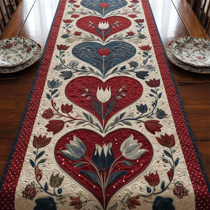 Floral Heart Quilted Table Runner GFTOTG2932