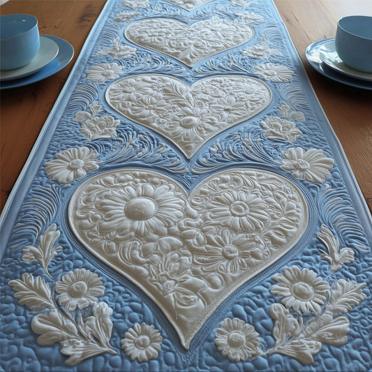 Floral Heart Quilted Table Runner GFTOTG2936
