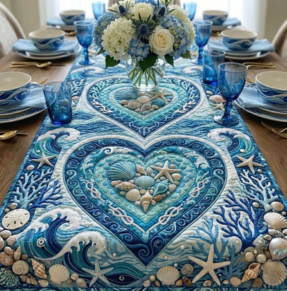 Ocean Treasures Quilted Table Runner GFTOTG2993