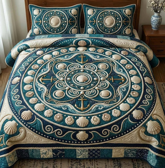 Ocean Breeze 3-Piece Quilted Bedding Set GFTOTG3002