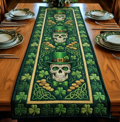 Emerald Skull Quilted Table Runner GFTOTG3027