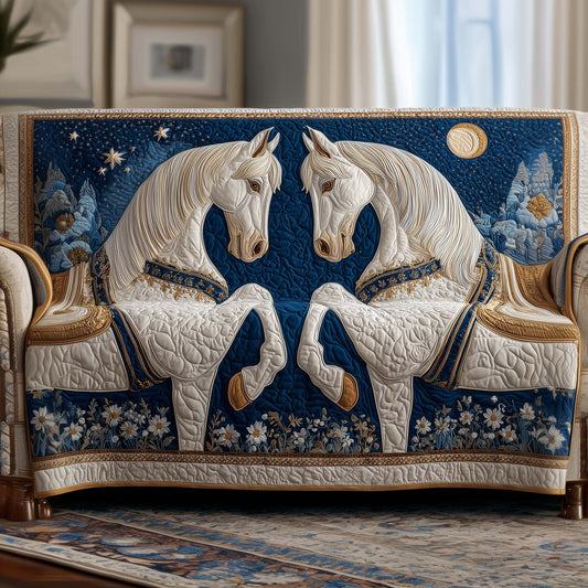 Majestic Horses Quilted Sofa Cover GFTOTG3091