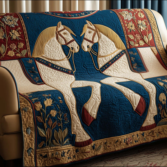 Majestic Horses Quilted Sofa Cover GFTOTG3093