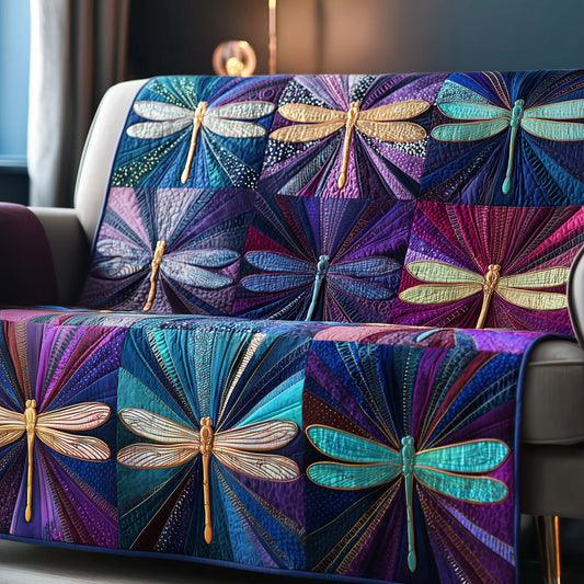 Patchy Dragonfly Quilted Sofa Cover GFTOTG3098