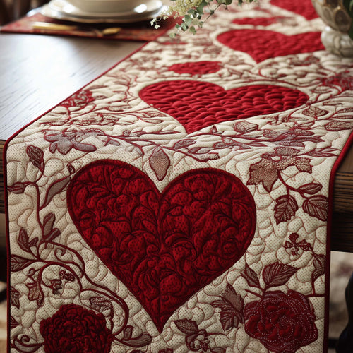 Heart Loom Quilted Table Runner GFTOTG3122