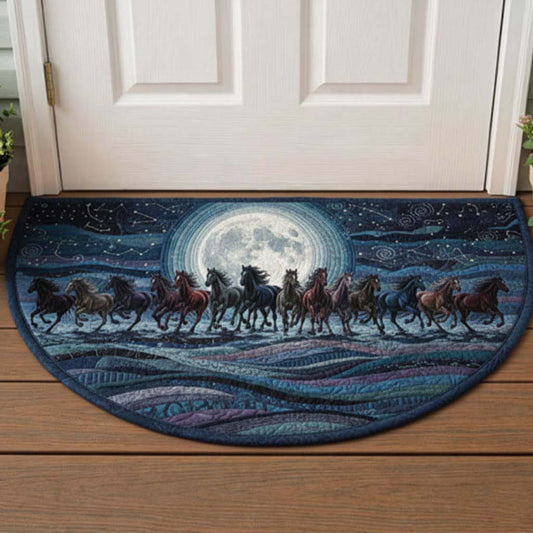 Midnight Horses Quilted Welcome Mat GFTOTG3170