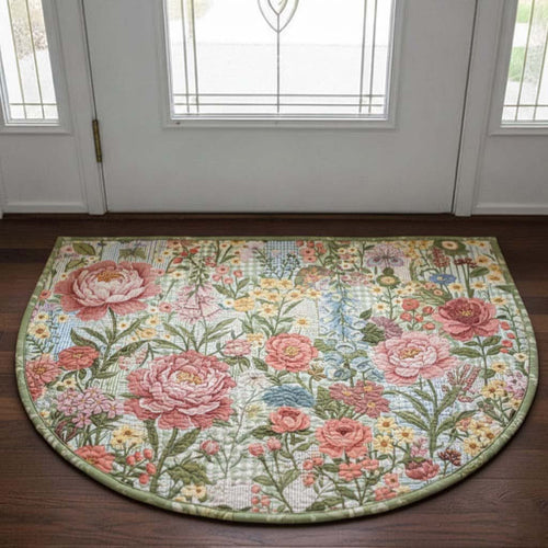 Vintage Floral Bloom Quilted Welcome Mat GFTOTG3175