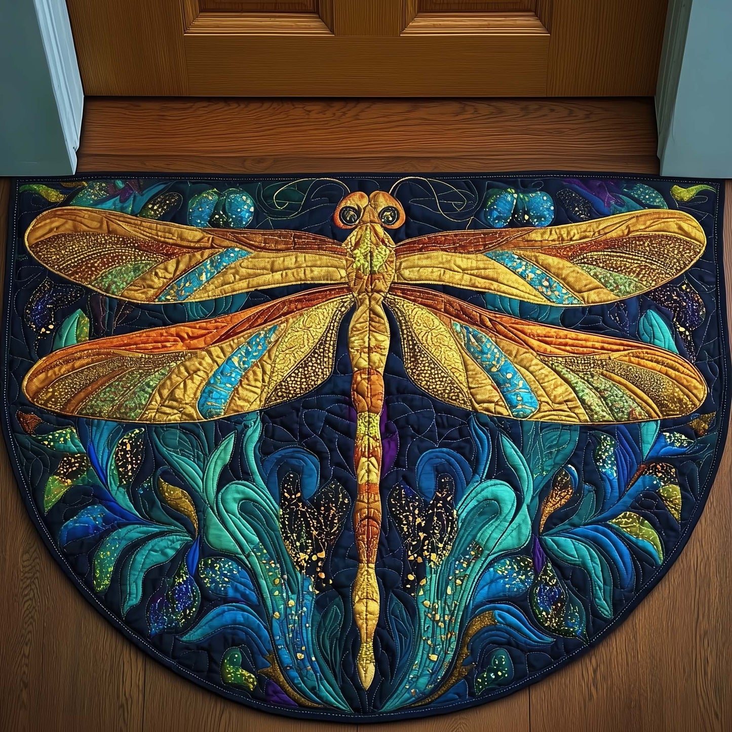 Mystic Dragonfly Quilted Welcome Mat GFTOTG3198