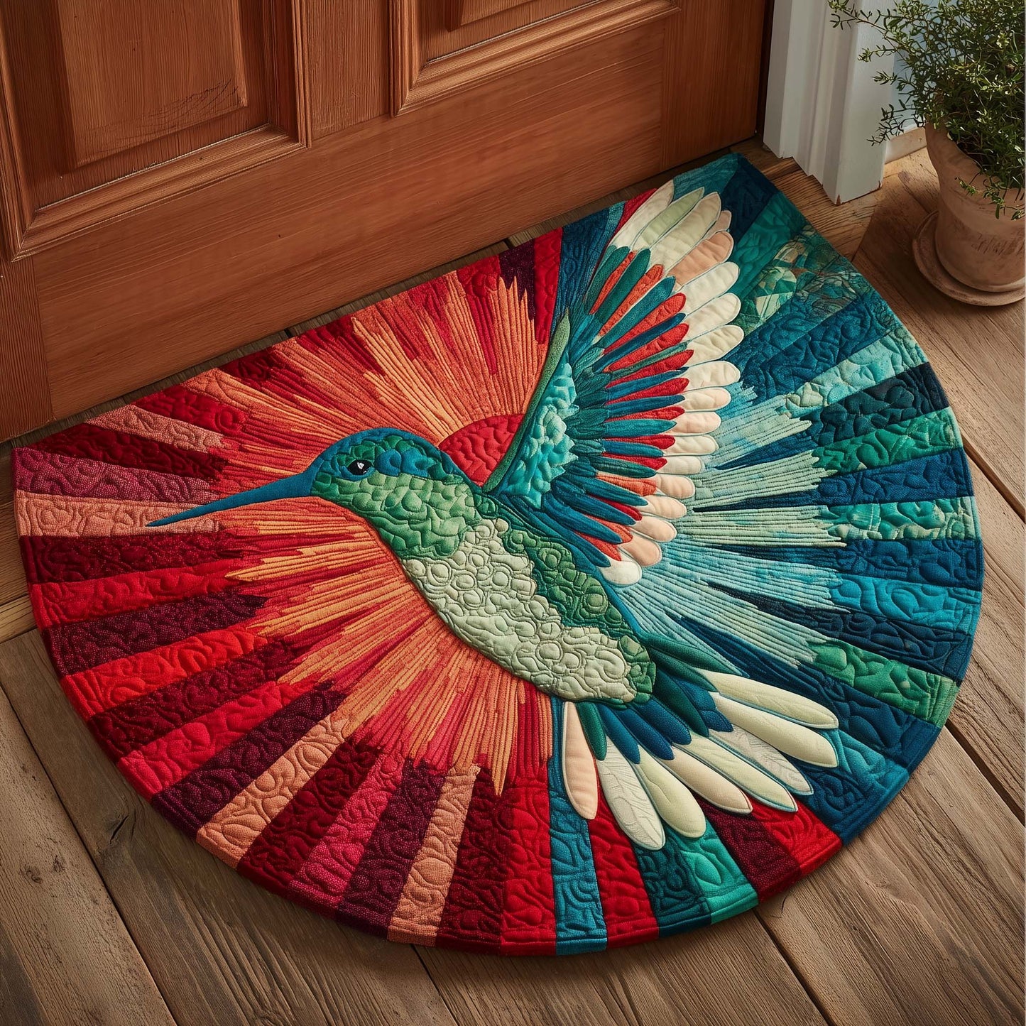 Hummingbird Quilted Welcome Mat GFTOTG3203