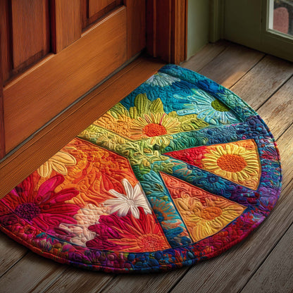Peace Sign Quilted Welcome Mat GFTOTG3224